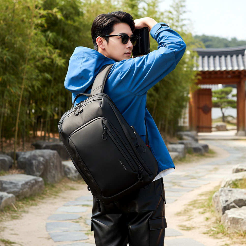 bange 남자 여행용 백팩 캐리어 결합 비즈니스 출장 노트북 데일리 가방 - 상품 이미지