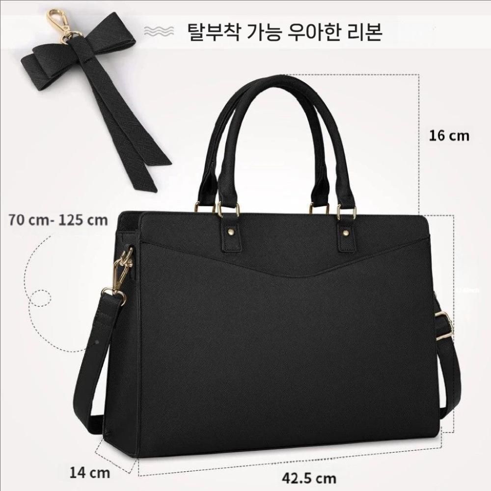갤럭시탭s11 울트라 태블릿 리본 파우치 15.6 컴퓨터 노트북 가방 여성 서류 핸드백 - 상세 이미지 3