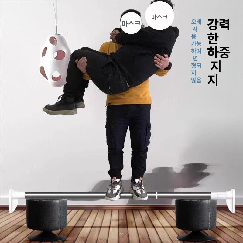 초미니압축봉 다용도 무타공 스텐 옷걸이봉 25mm 92-152cm - 상세 이미지 3
