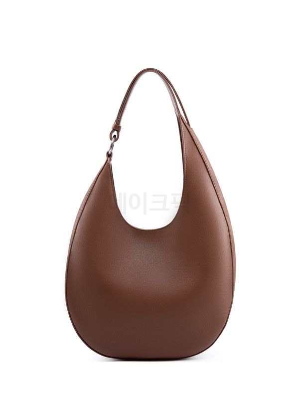 메이크픽 천연소가죽 숄더백 호보백 반달모양 가방 직장인 출근용 하객룩 코디 간결한 미니멀백 - 상세 이미지 5