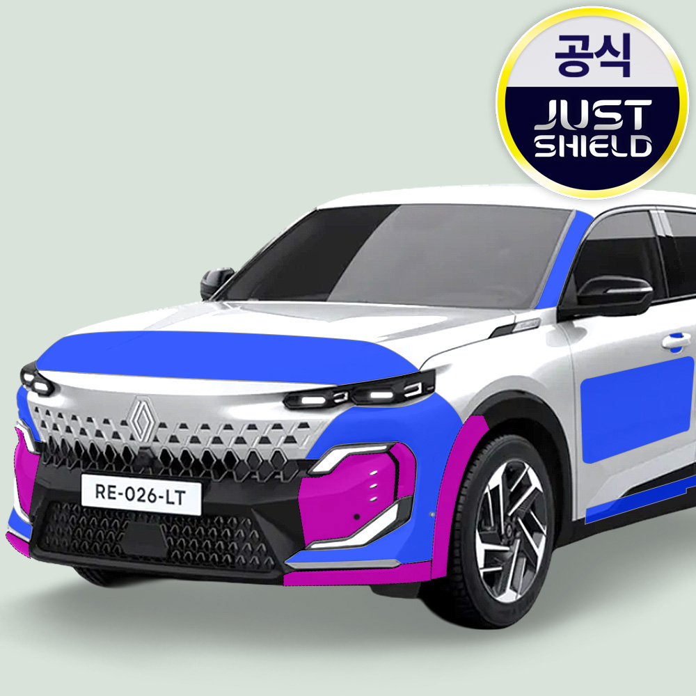 저스트쉴드 르노 필랑트 무광 PPF필름 트렁크리드 주유구 도어컵 부분구매 - 상품 이미지