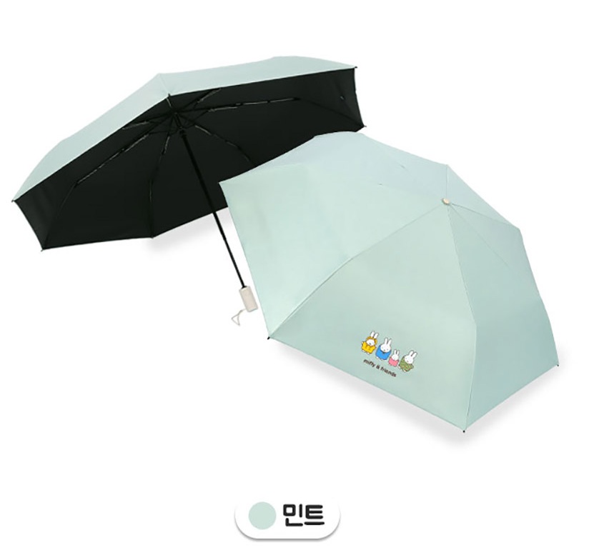 미피 우산 3단 자동 학생 우양산 암막 경량 이미지 6
