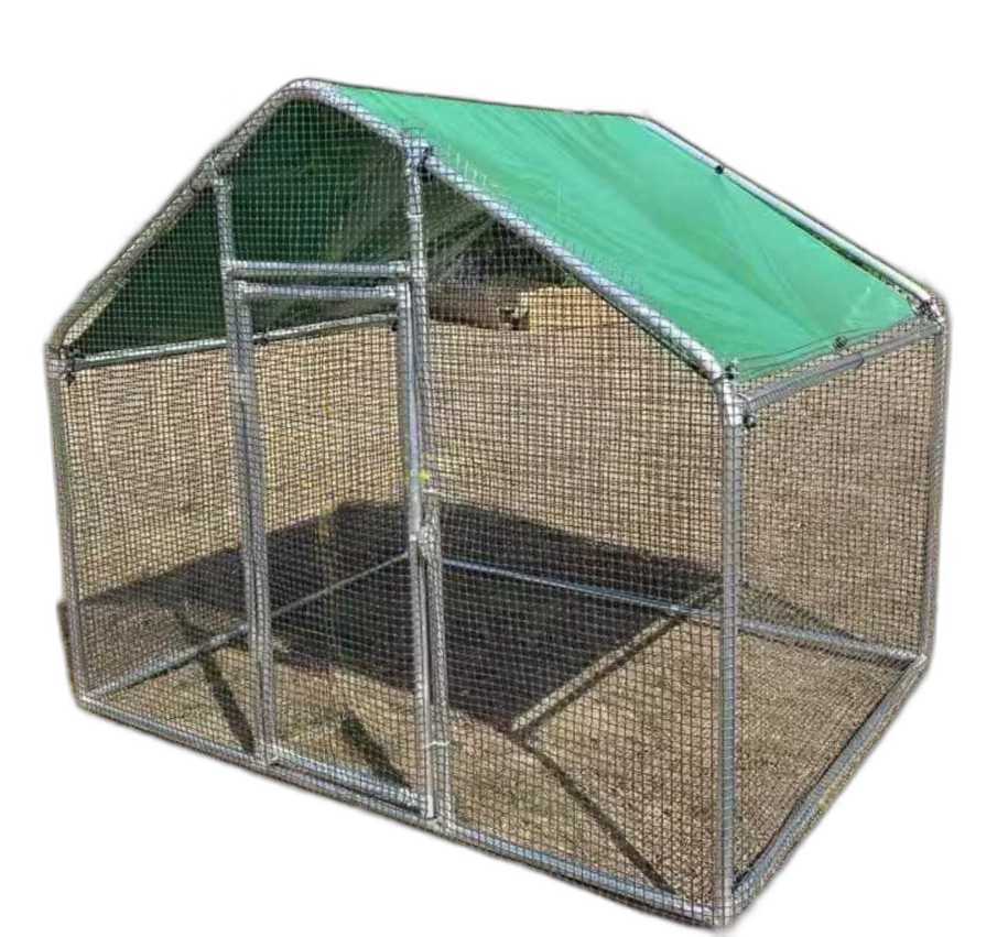 조립식 닭장 닭집 야외 조류 양계장 메추리 철망 철장 플라스틱 네트 1.5x2x1.7m - 상품 이미지