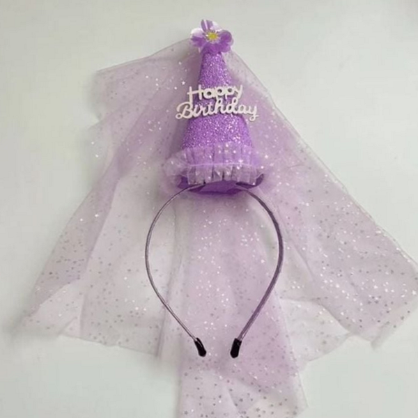 생일축하 생일 파티 머리띠 파티용 성인 파티 머리띠 헤어밴드 코스튬 여성 모자 소품 기념 - 상품 이미지