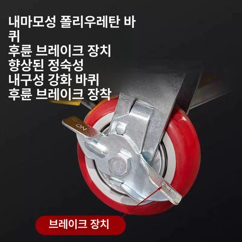 유압 리프트카트 수동 운반기 대차 손수레 지게차 소형 포크리프트 높이조절 - 상세 이미지 5