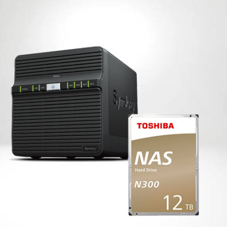 시놀로지 DS423 TOSHIBA N300 12TB X1