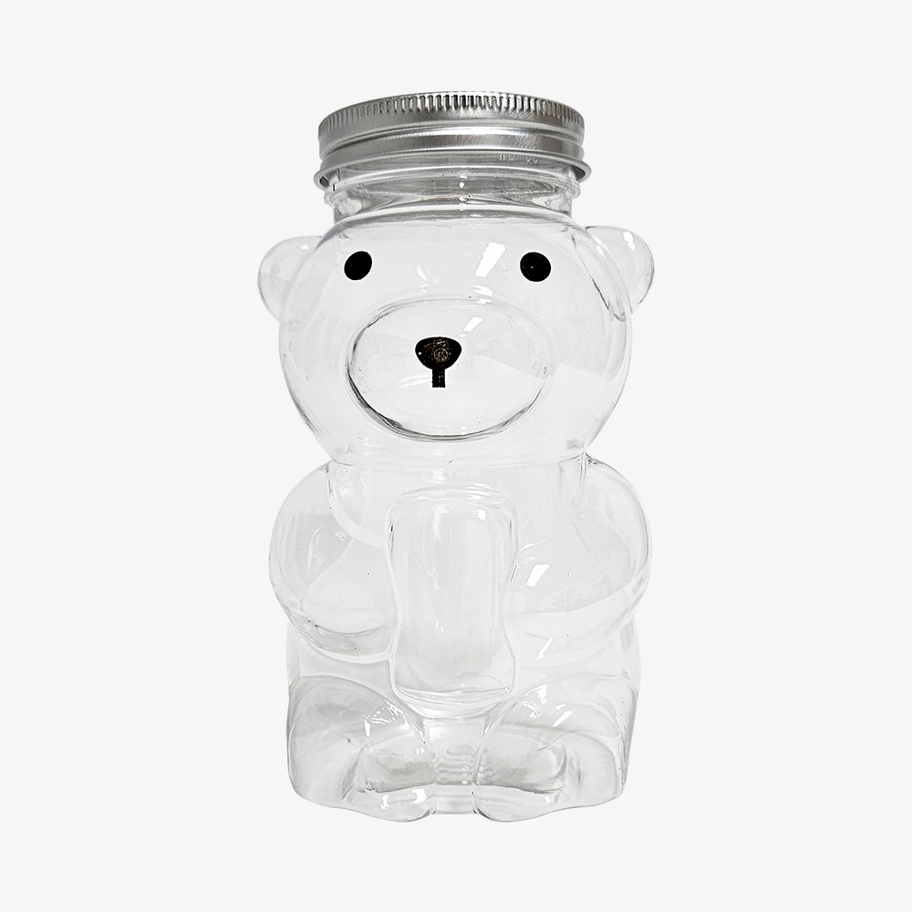 곰 페트병 곰돌이 베어 보틀 플라스틱 더치커피 밀크티 음료 커피 병 긴곰 350ml 이미지 6