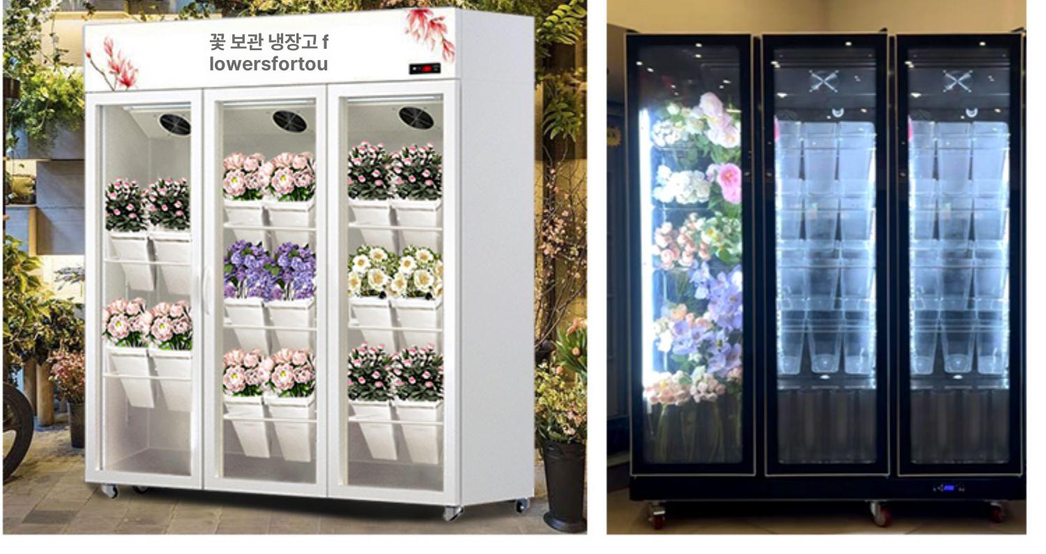 쇼케이스냉장고 플라워냉장고 꽃 주류 음료 카페 양문형 블랙 1.2m 상위모델 일반모델 이미지 7