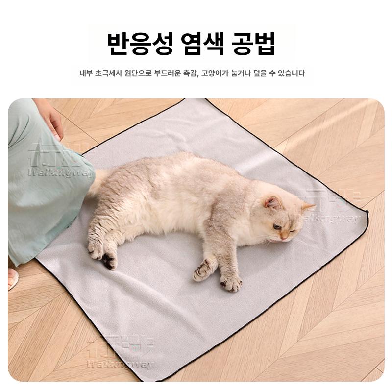 고양이 담요 풀리지않는 블랭킷 발톱깎기 이유식 흡착 손톱 수건 - 상세 이미지 5