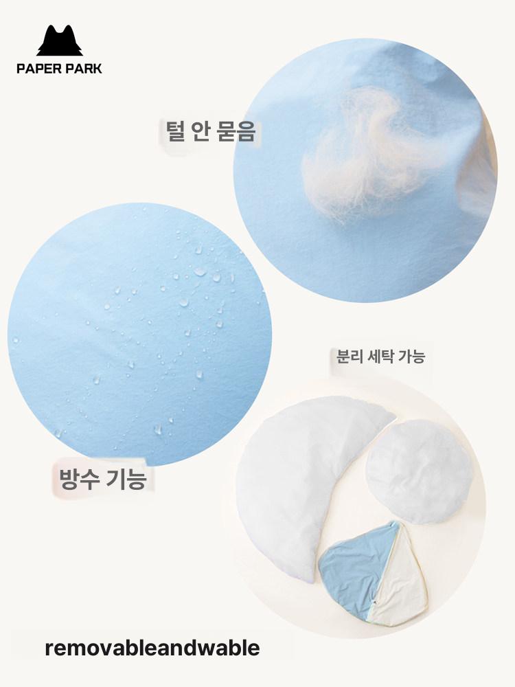 고양이 방석 숨숨집 침낭 침대 쿠션 방한 둥지 보온 바구니 겨울집 이불 이미지 6