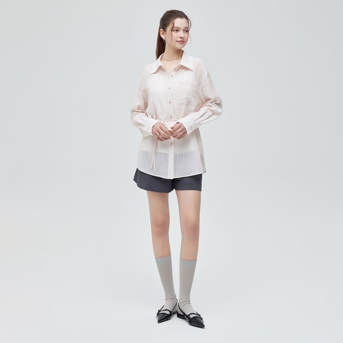 [온라인 단독] 로엠 벨티드 쇼츠 RMTWG25NT1 이미지 3