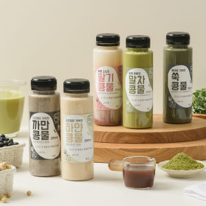 정담두부집 두유 250ml 5일플랜 하얀/까만/딸기/쑥/말차 맛보기 국산... 맛있게 먹은 솔직 후기 - 상품 이미지 1