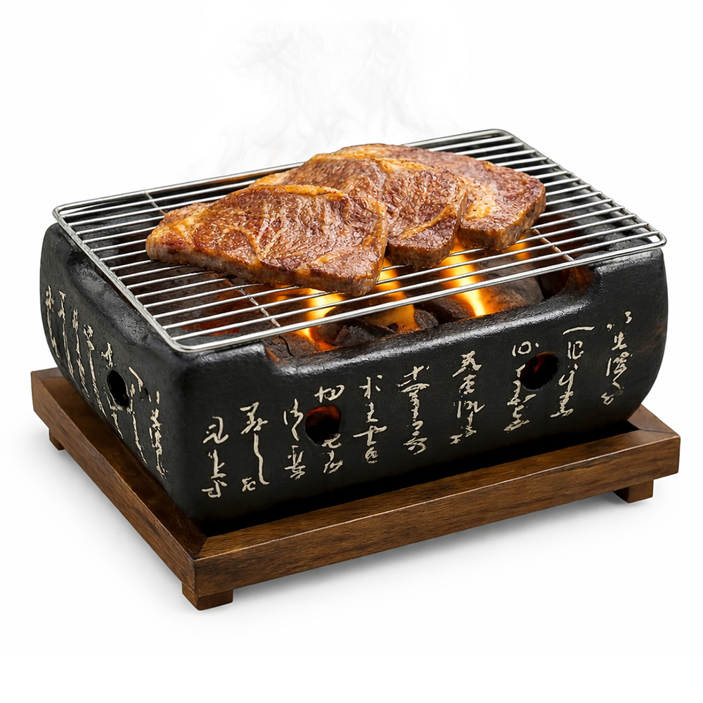 일식 화로 대형 가정용 바베큐 그릴 캠핑 용품 화로대 꼬치 구이 불멍 화롯대 화로 화덕 이미지 7