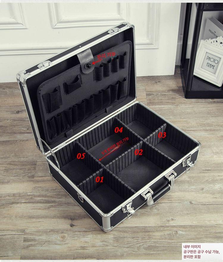 공구함 알루미늄 멀티 산업용 정비 자동차 휴대형 휴대용 장비 보관 상자 케이스 - 상세 이미지 5