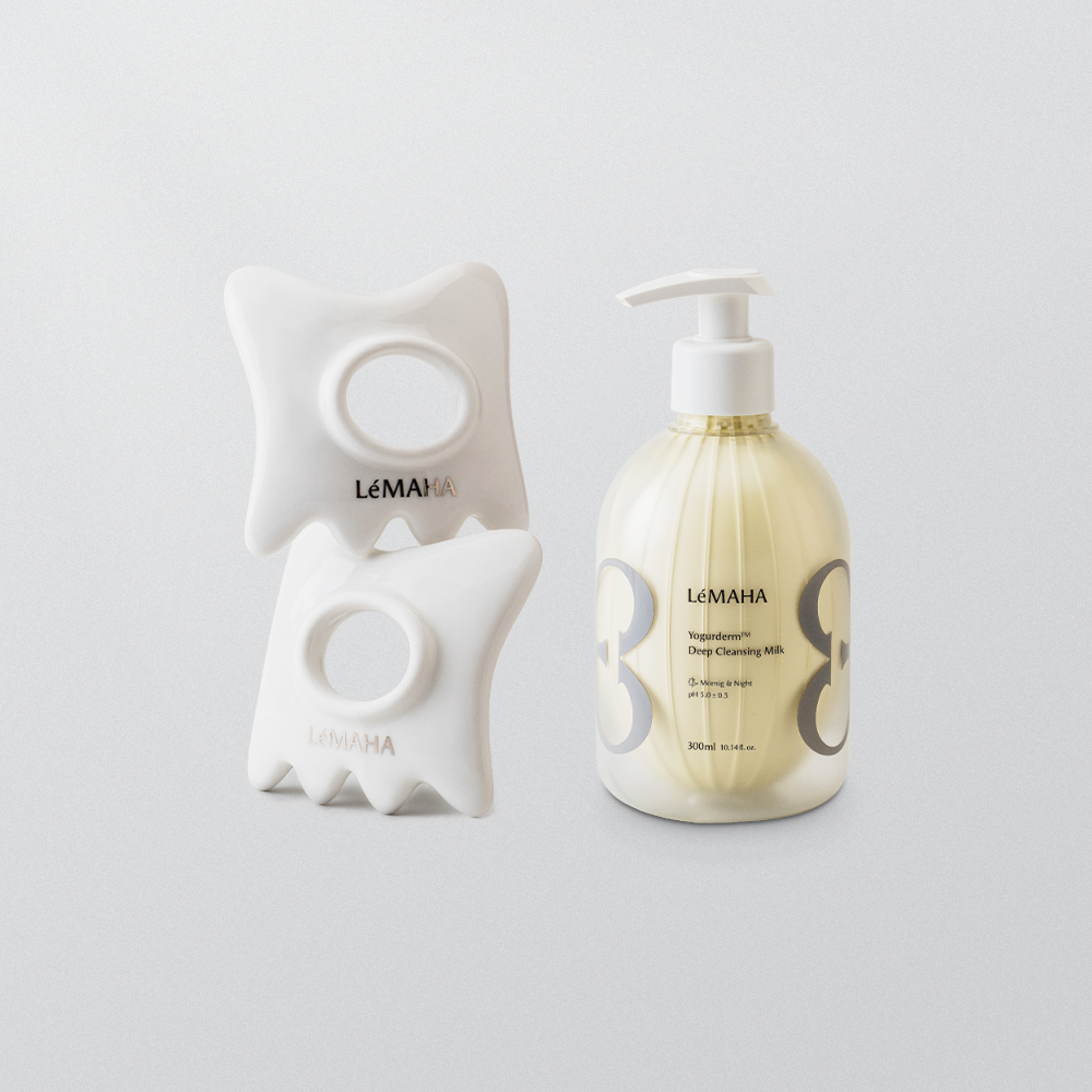 르마하 도자기 반지 괄사 2개입+요거덤 딥 클렌징 밀크 300ml 1개 - 상품 이미지