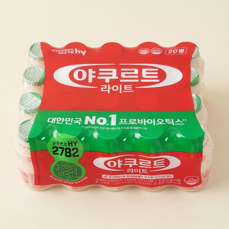 메가마트 한국 야쿠르트 야쿠르트 라이트 65mlx20 - 메인 이미지