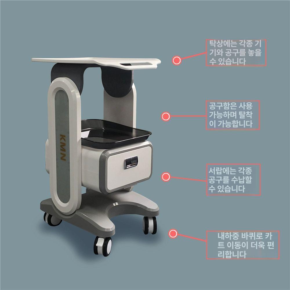 이동식 트롤리 의료용 응급 카트 선반 병원 드레싱 간병 메디컬 왕진 - 상세 이미지 4