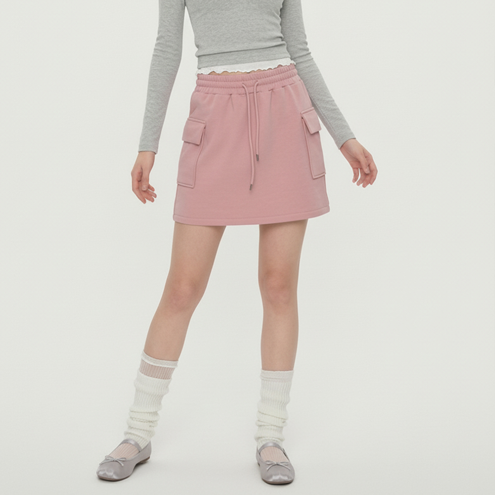 JEB- 1007366 여성 하이 웨스트 카고밴딩 미니 스커트 4color 트레이닝 - 상품 이미지