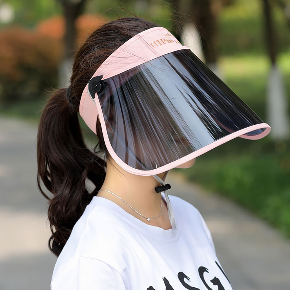 썬캡 자외선 차단 돌돌이 핑크) 모자 차단썬캡 여름썬캡 UV 햇빛 가리개 용썬캡 용자 - 상품 이미지