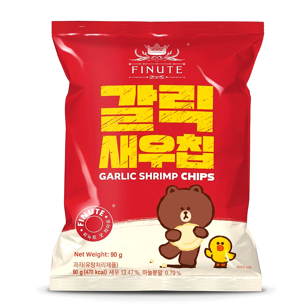 피뉴트 갈릭새우칩, 90g, 1개 - 상품 이미지