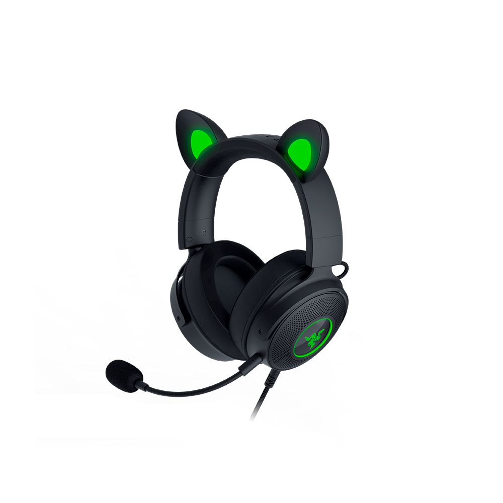 레이저코리아 Kraken Kitty V2 Pro 게이밍 헤드셋 블랙 - 상세 이미지 2