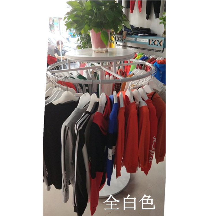 옷가게 행거 원형 상의 회전 용 정리 수납 진열대 의류 - 상세 이미지 4