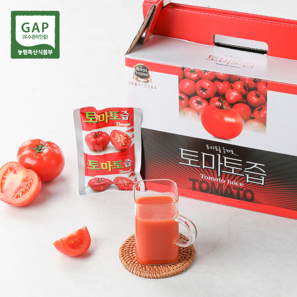 갈아만든 토마토즙 100% GAP 토마토 110ml 50포 - 상품 이미지