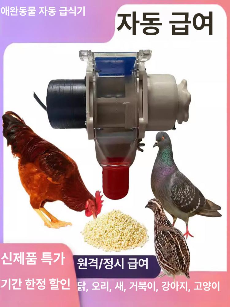 자동 사료통 닭모이 단일 피더기 공급기 호스트 일반형 220V 타이머 호스+나사 + 버킷 랙 - 상세 이미지 2