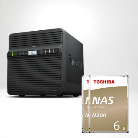 시놀로지 DS423 TOSHIBA N300 6TB X2