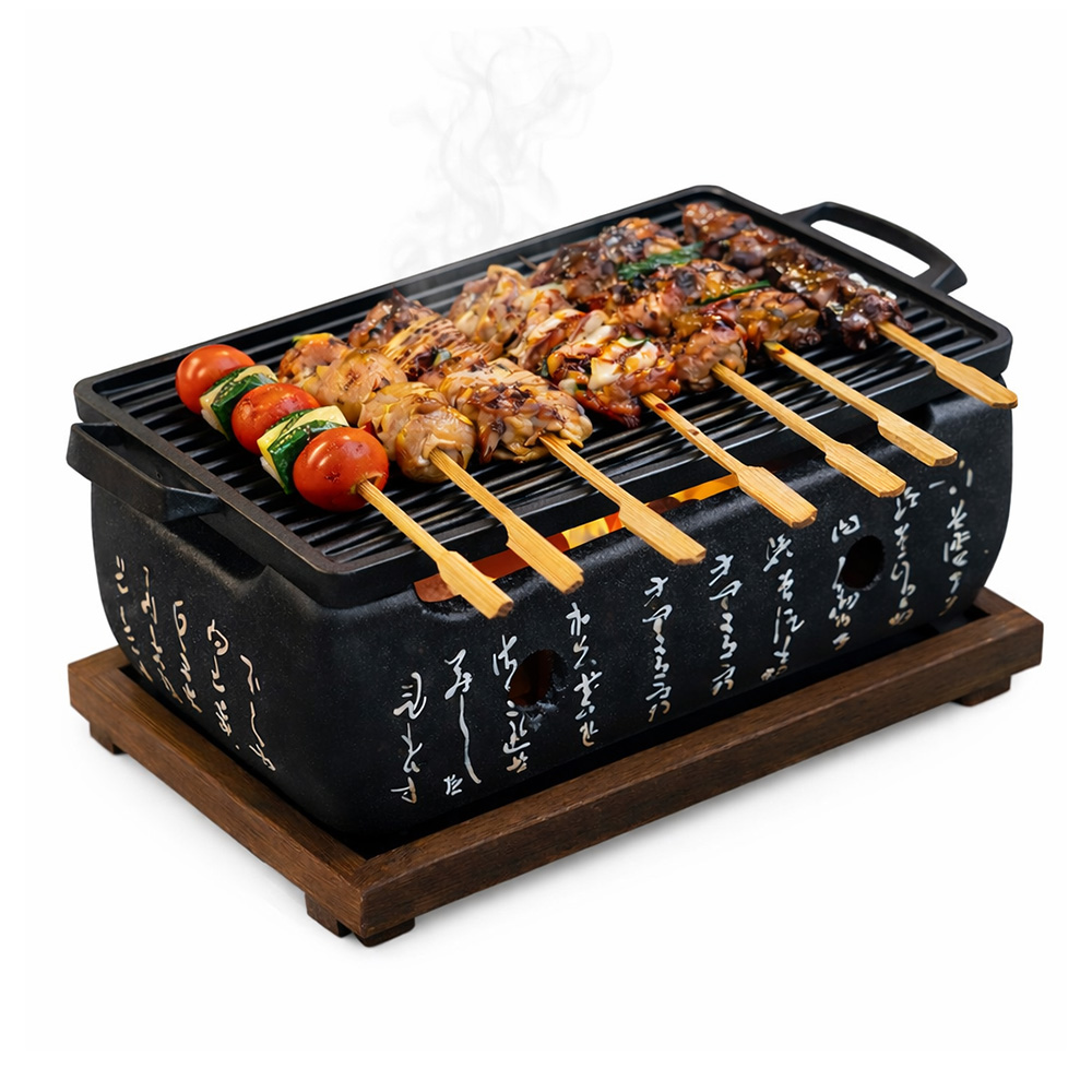일식 화로 대형 가정용 바베큐 그릴 캠핑 용품 화로대 꼬치 구이 불멍 화롯대 화로 화덕 이미지 8