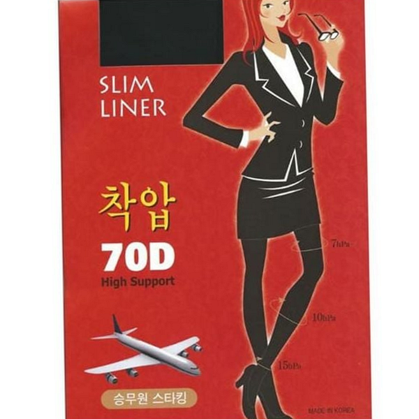 고탄력 여성 스타킹 비침없는 스타킹 70데니아 봄가을 힙업 무발 - 상품 이미지