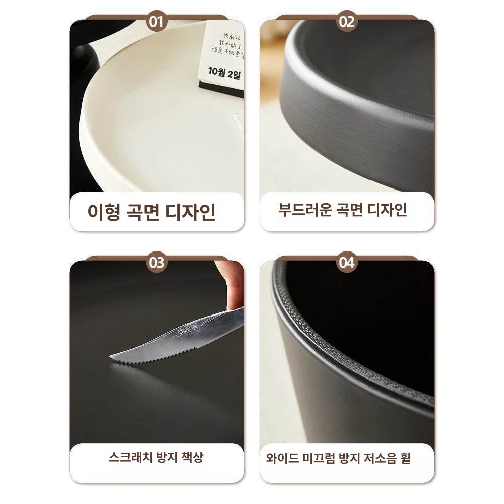 침대 협탁 모던 선반 블랙 거실 테이블 침실 사이드 캐비닛 월넛 침대옆 수납장 - 상세 이미지 4