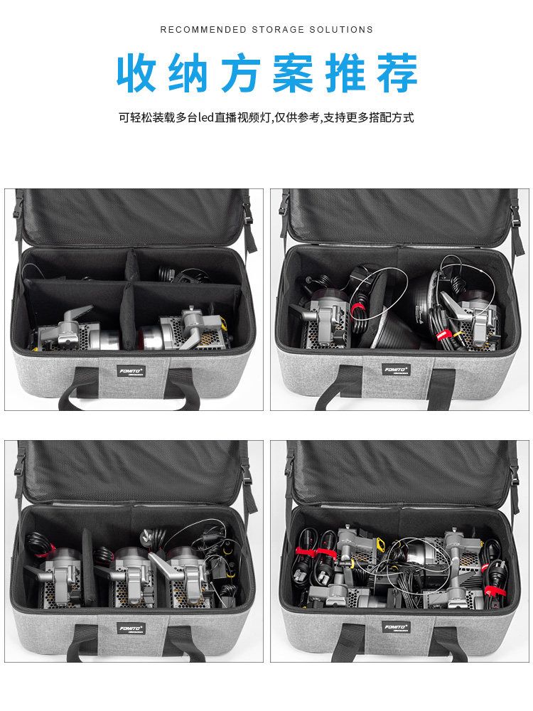 캠코더 카메라백 대형 DSLR 가방 렌즈 수납 보호케이스 파티션 - 상세 이미지 3