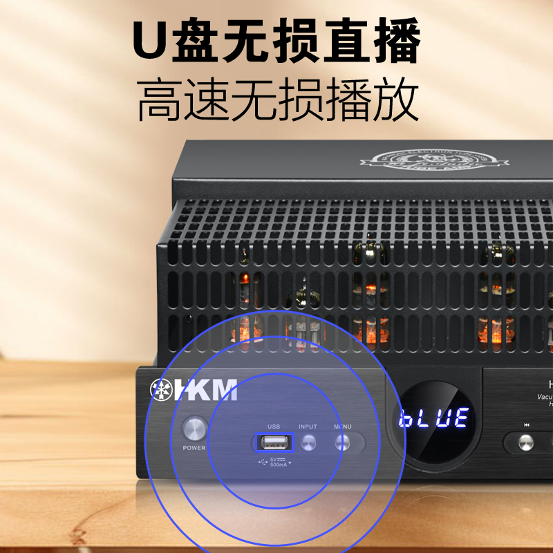 블루투스 튜브앰프 HIFI 고출력 오디오 용 엠프 진공관 - 상세 이미지 4