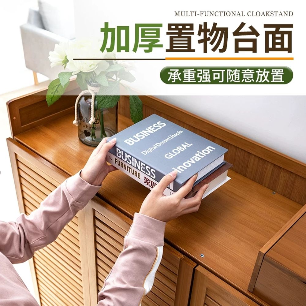 한옥 신발장 원목 카페 전통 우드 수납장 정리대 인테리어 가정집 현관 슈즈박스 - 상세 이미지 3
