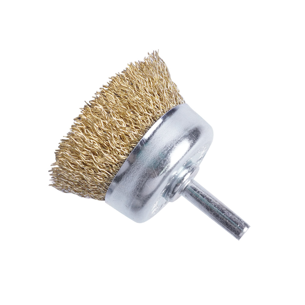 KENDO 켄도 철 컵 브러쉬 150mm 척 사용 (3mm) 76000620 - 상품 이미지