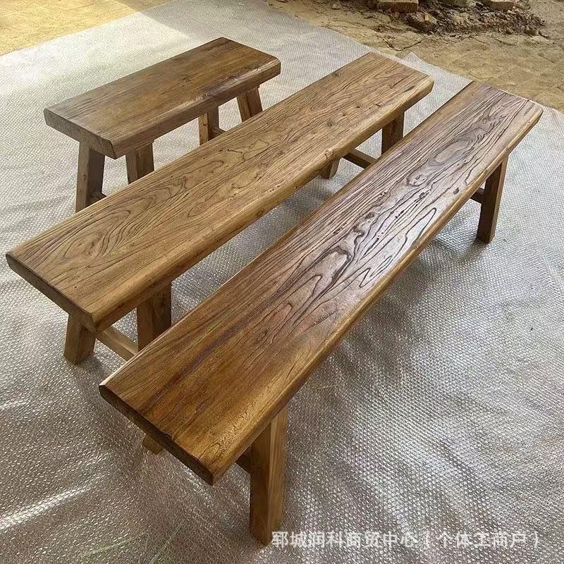 빈티지 고재테이블 우드슬랩 엔틱 통원목 통나무 두툼한 상판 식탁 거실테이블 카페테이블 스타일 4 - 상품 이미지