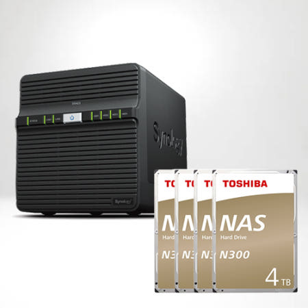 시놀로지 DS423 TOSHIBA N300 4TB X4