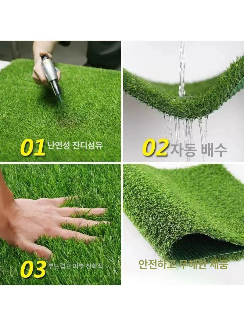 발코니 카펫 테라스 인조잔디 마당 매트 베란다 조경 골프 시공 인공잔디 롤타입 - 상세 이미지 3