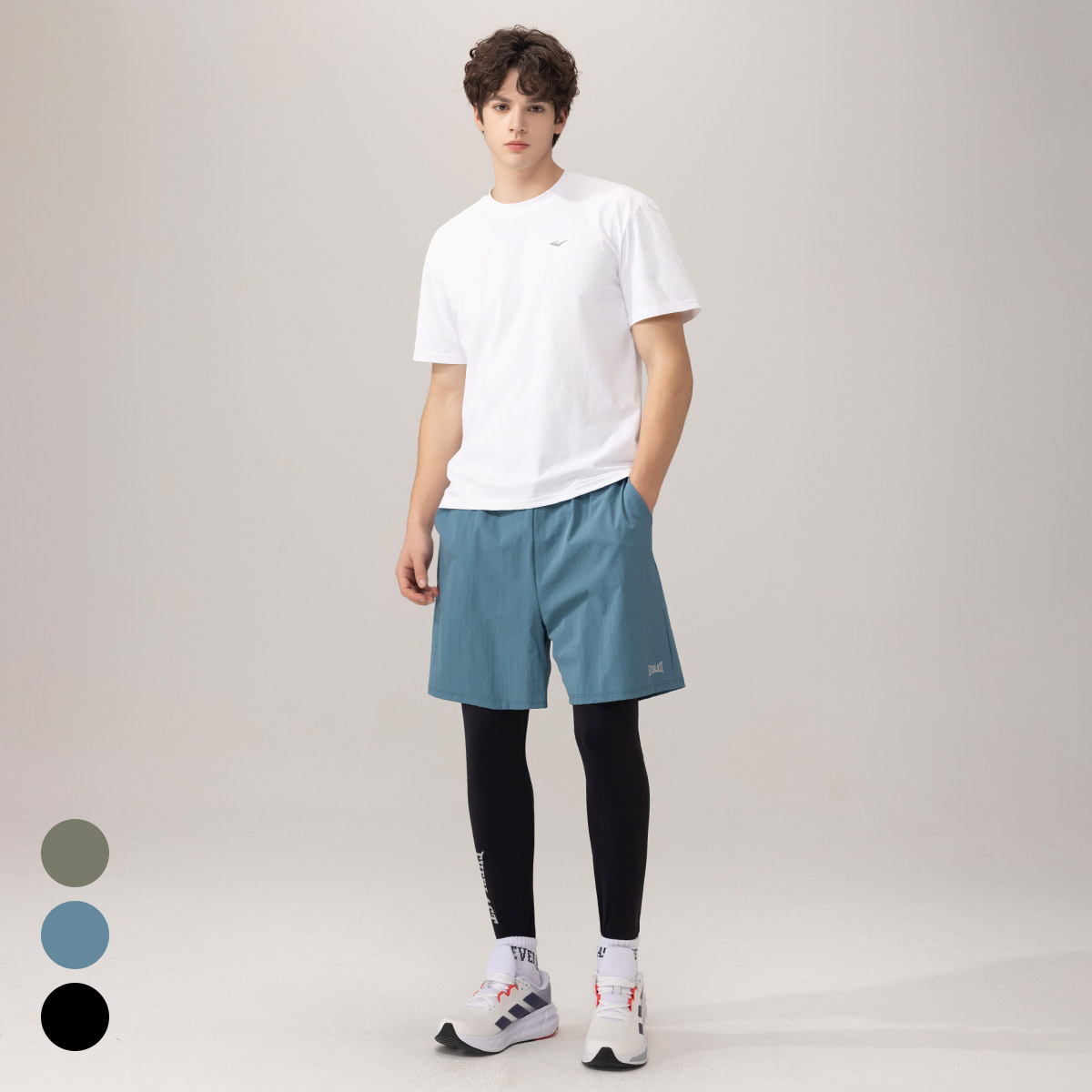 1+1 에버라스트 남자 반바지 레깅스 투인원 헬스 상품 이미지