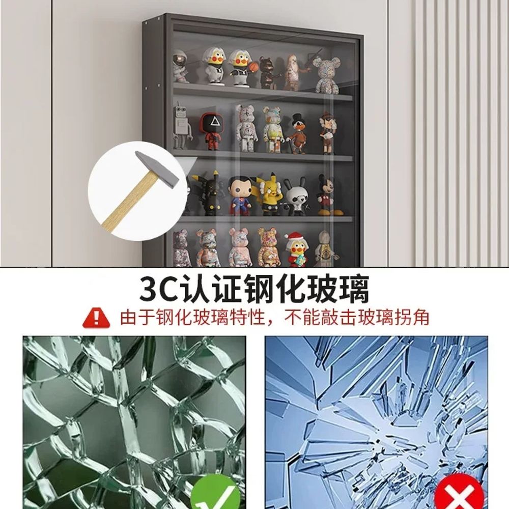 피규어 장식장 벽걸이 보관함 디스플레이 케이스 전시 컬렉션 진열 랙 - 상세 이미지 3