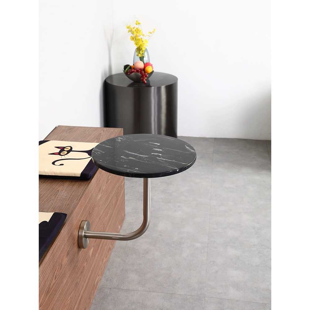 스텐 원탁 벽테이블 부착 의자 용 테이블 보조 커피숍 - 상품 이미지