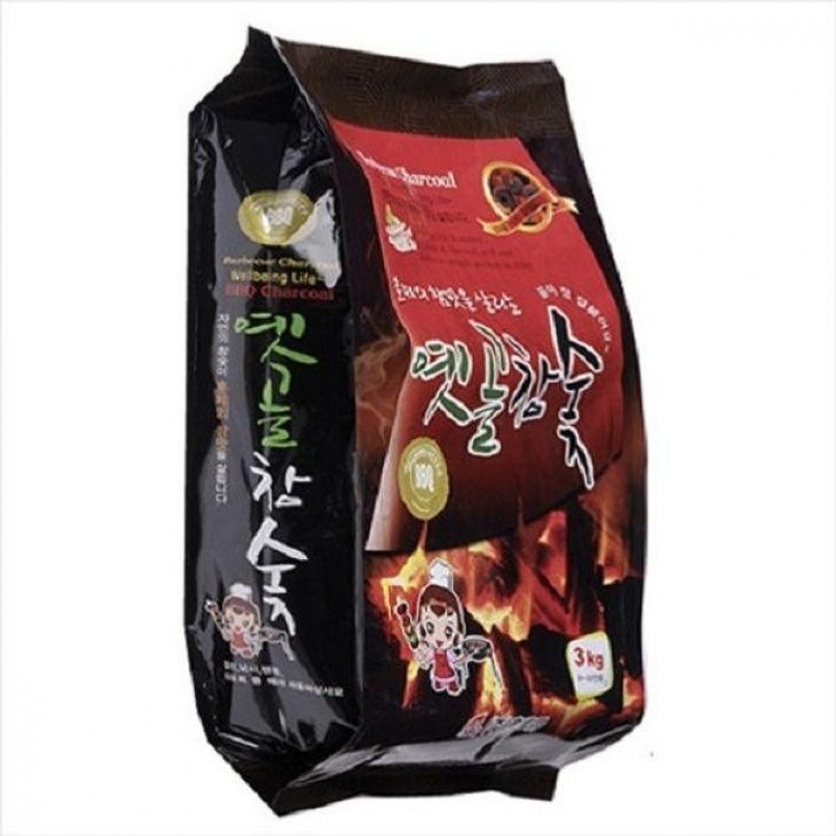 지피니 옛골 참숯 3kg + 착화제 포함 - 상품 이미지
