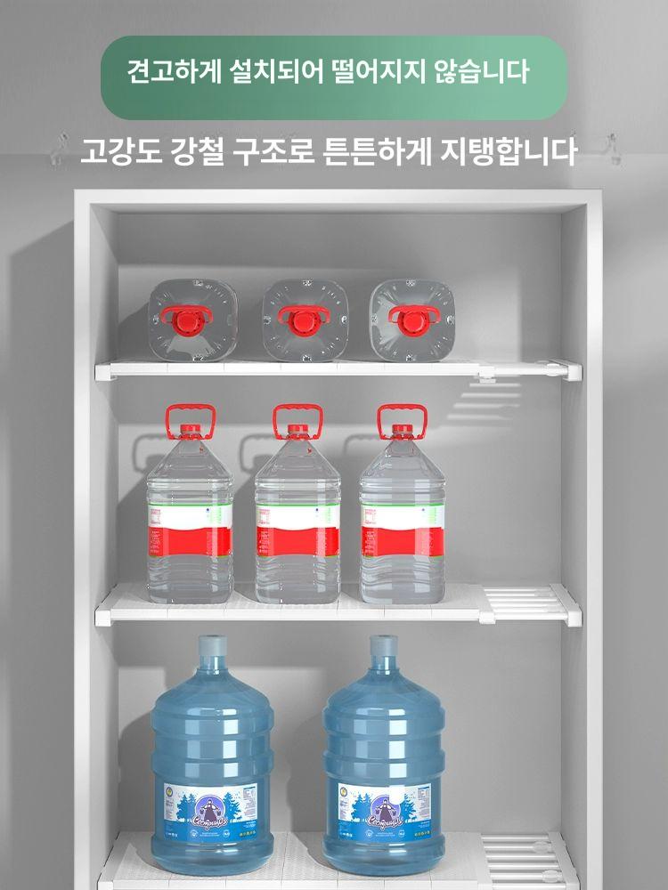 플라스틱 선반 랙 파티션 정리함 서랍 장농 레이어 옷장 50-80cm 42cm 무타공 강한 하중 1 칸 - 상세 이미지 3