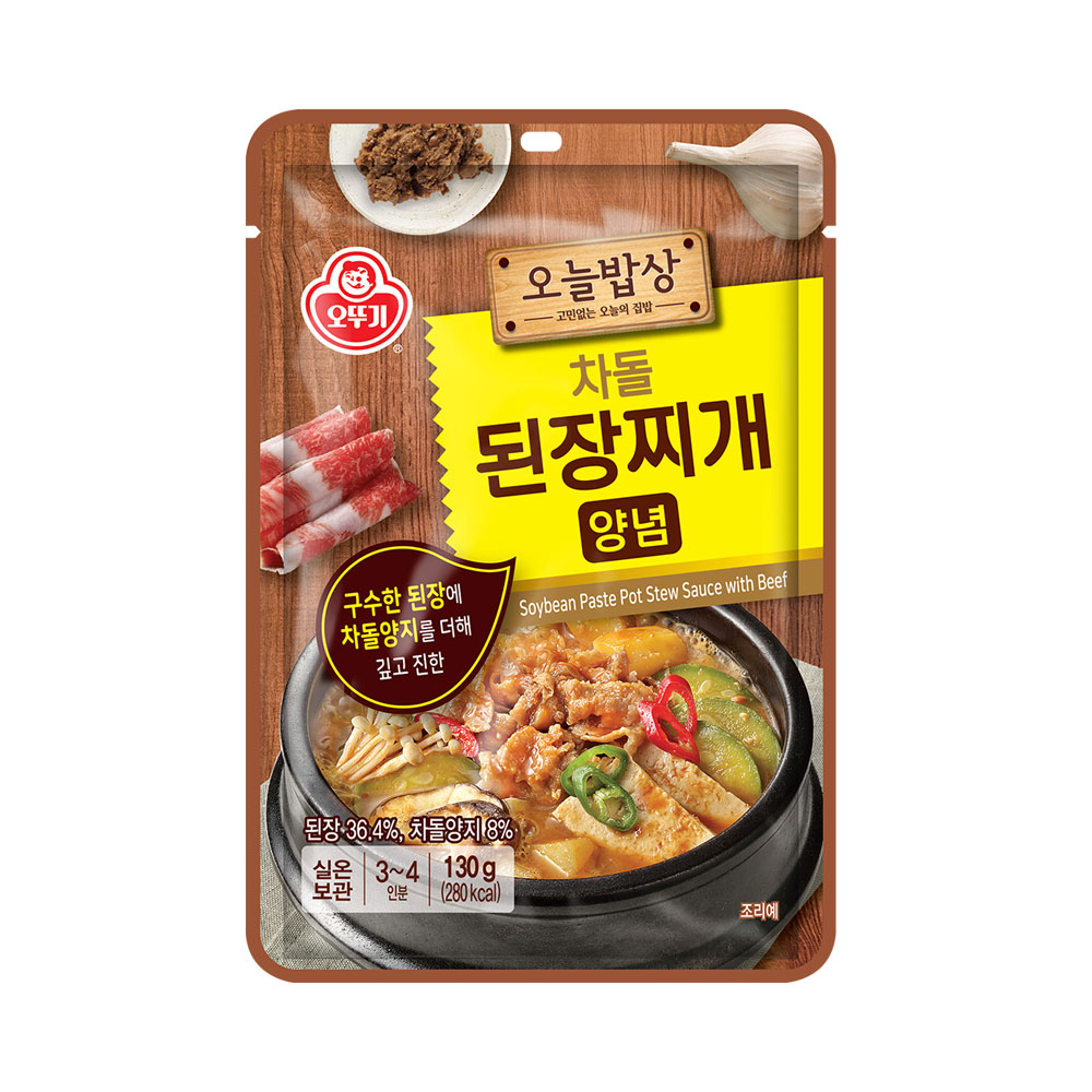오뚜기 오늘밥상 차돌 된장찌개양념 130g - 메인 이미지