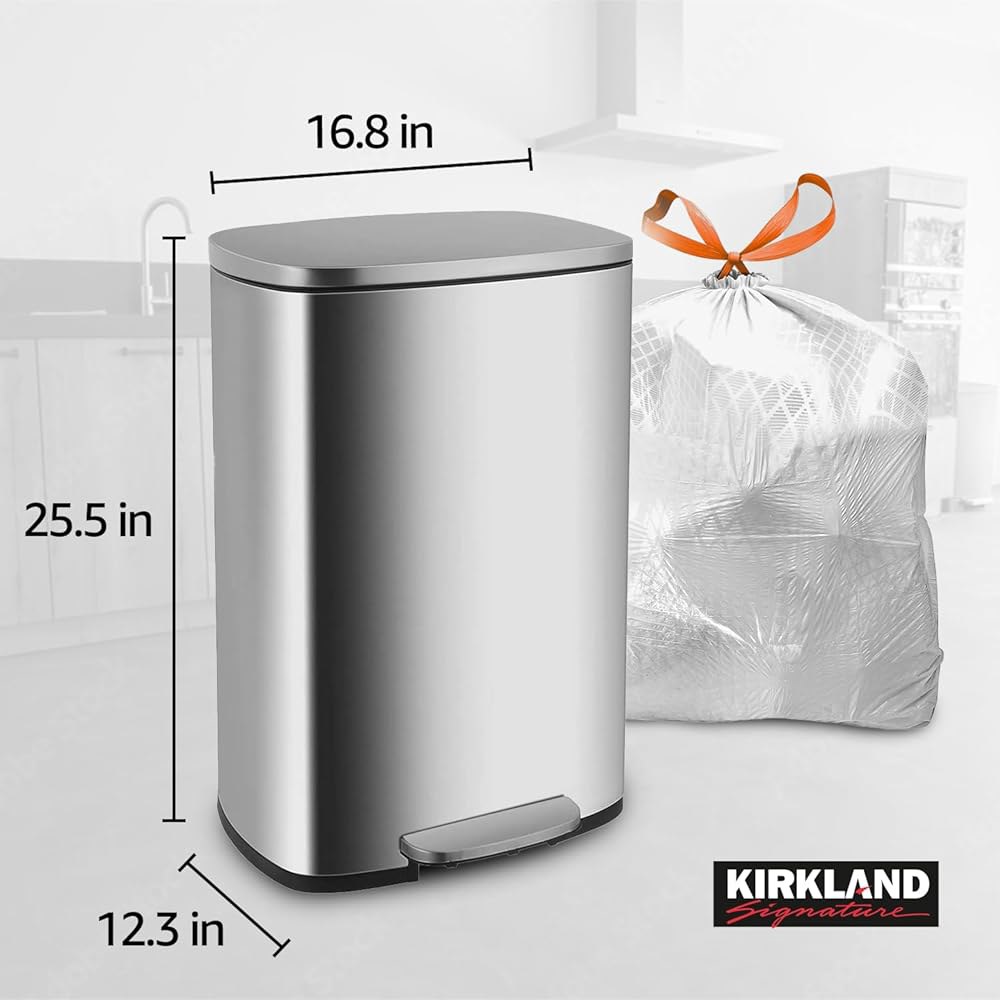 BD Kirkland 향기 나는 주방 드로스트링 200개 백, 49.2L(13갤런), 가방 - 상세 이미지 2