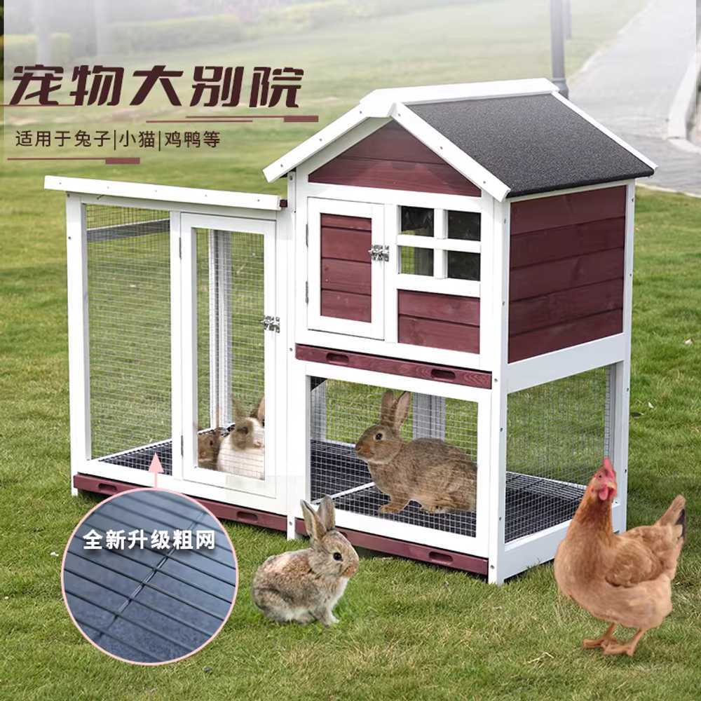 닭 사육장 새장 닭장 농가 나무 닭집 사육 하우스 1244x630x1005 레드 - 상세 이미지 2