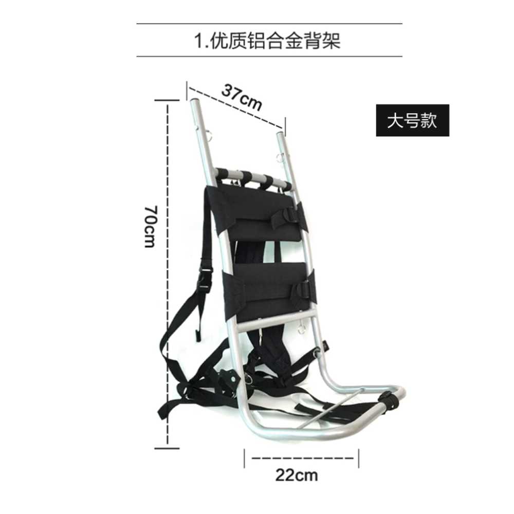 등산 지게 배낭 하이킹 초경량 용 백팩 벽돌 짐 나르기 - 상세 이미지 3