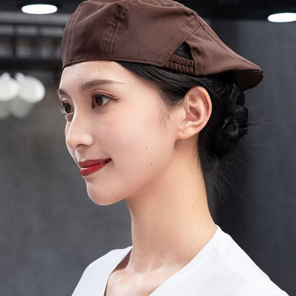 급식 위생 조리모 주방 남녀공용 조리모 조절 밴딩 모자 베이커리 케이크 작업 빵집 카페 - 상품 이미지