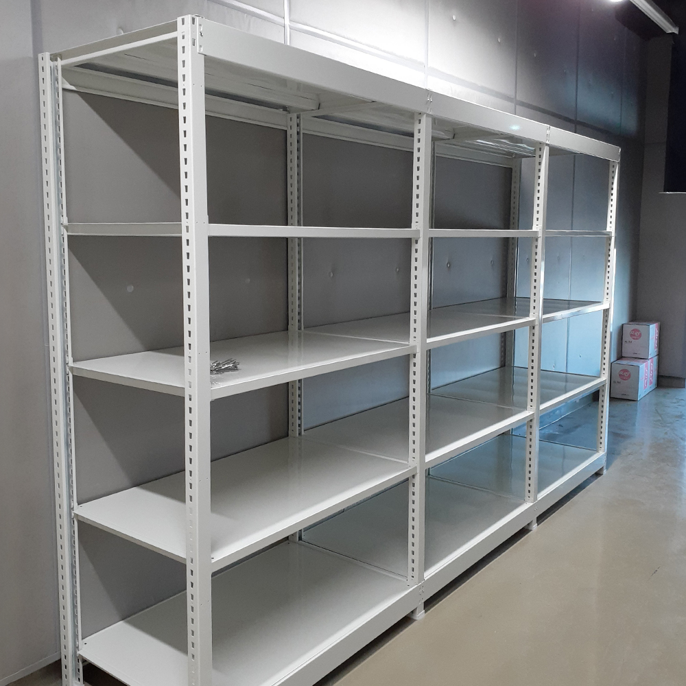 철제선반 경량랙 5단 조립식 앵글 무볼트 창고 선반 100kg 600x300x2100 이미지 6